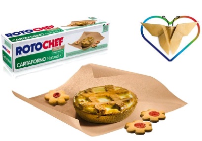 carta forno eco 15mt Carta da forno in cellulosa vergine non sbiancata 15mt